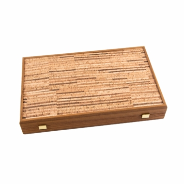 Boîte en liège naturel pour jeu de backgammon - Le Palais Des Echecs