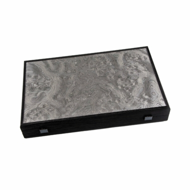 Couvercle élégant du jeu de backgammon Vavona, design contemporain - Le Palais Des Echecs