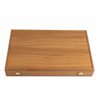 Coffret en bois élégant pour l'ensemble de backgammon - Le Palais Des Echecs