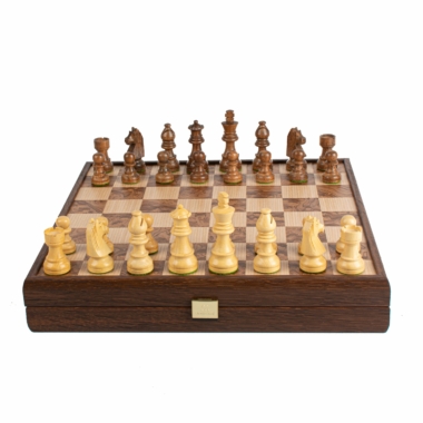 Jeu d'échecs en noyer 40x40 cm avec pièces Staunton élégantes - Le Palais Des Echecs