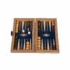 Jeu de backgammon en noyer américain avec marqueterie vue de dessus - Le Palais Des Echecs