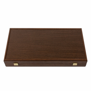 Boîte élégante fermée du jeu de backgammon Wengé et Loupe de Noyer - Le Palais Des Echecs