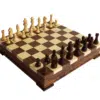 Jeu d'échecs complet en bois avec pièces sculptées roi 7.5 cm