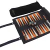 Tablier de Backgammon enroulable de 25 cm avec dés et jetons
