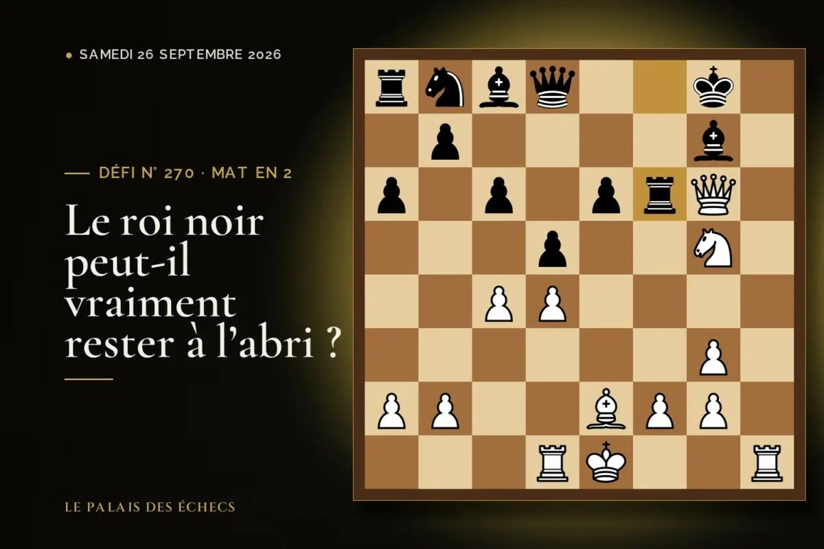 Position du défi d’échecs n° 270 : Les Blancs jouent et matent en 2