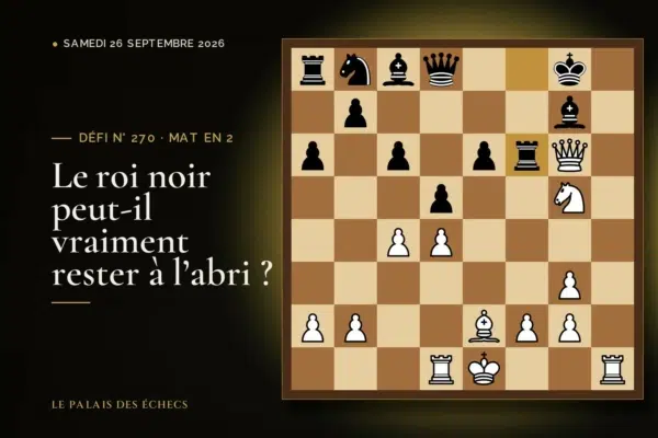 Position du défi d’échecs n° 270 : Les Blancs jouent et matent en 2