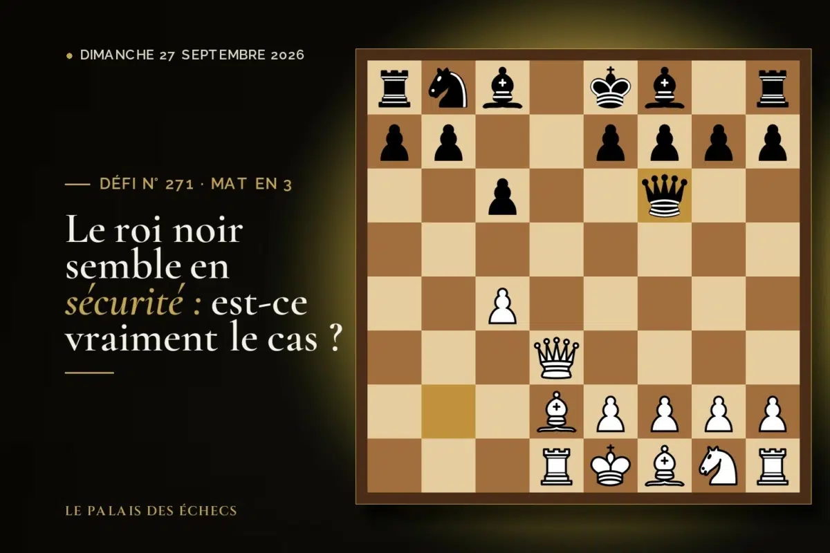Position du défi d’échecs n° 271 : Les Blancs jouent et matent en 3