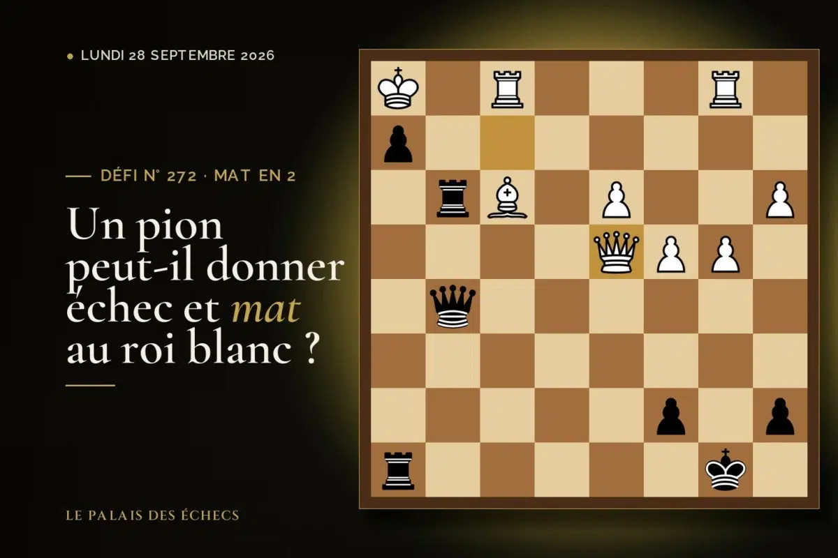 Position du défi d’échecs n° 272 : Les Noirs jouent et matent en 2