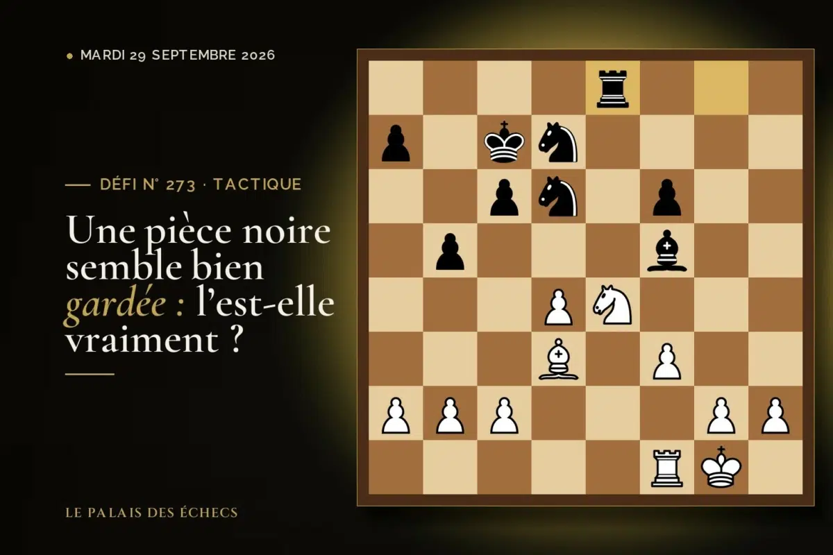 Position du défi d’échecs n° 273 : Les Blancs jouent et gagnent du matériel