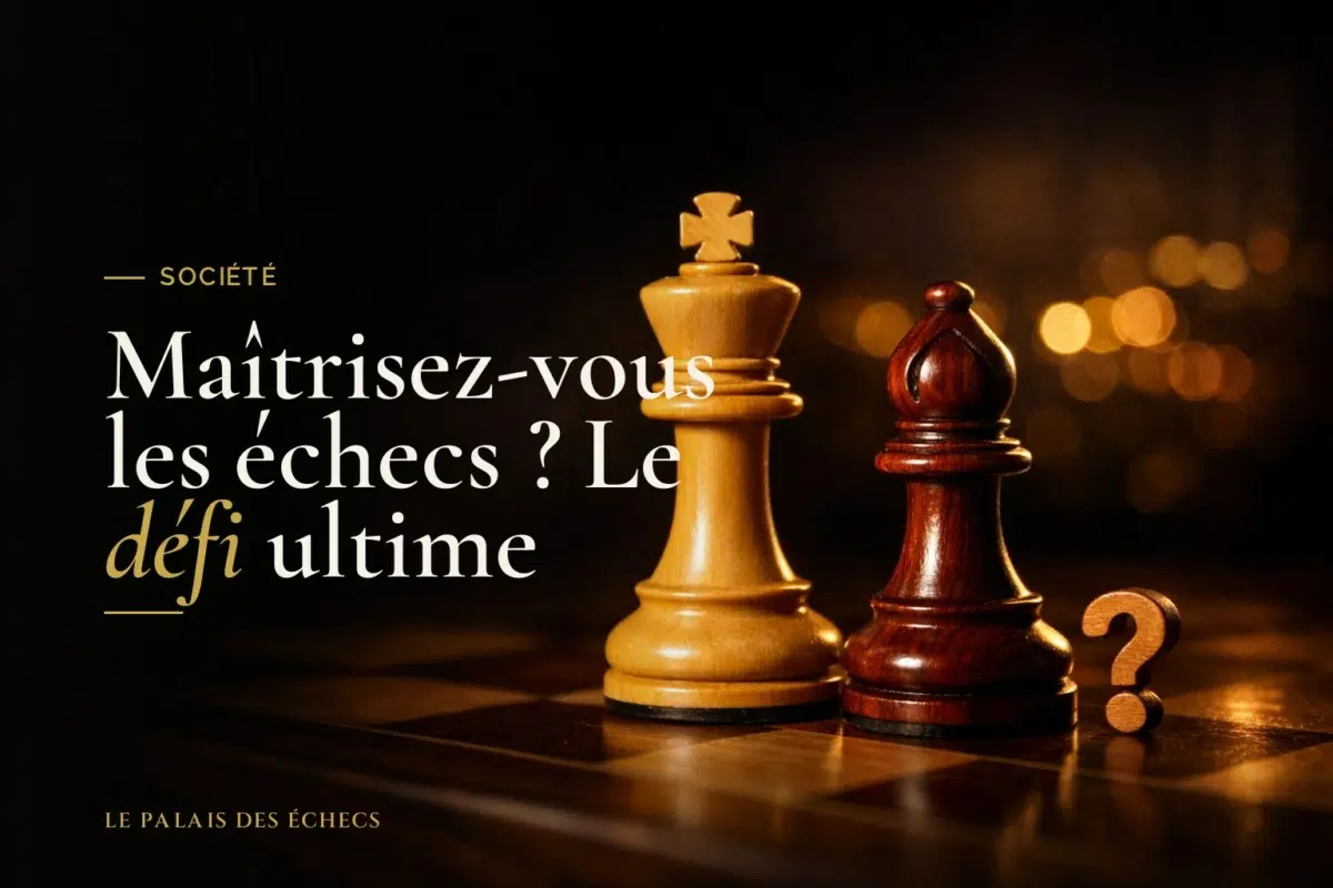 Maîtrisez-vous les échecs ? Le défi ultime