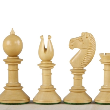 Pièces d'échecs Staunton classiques 10,5 cm en bois claires - Le Palais Des Echecs