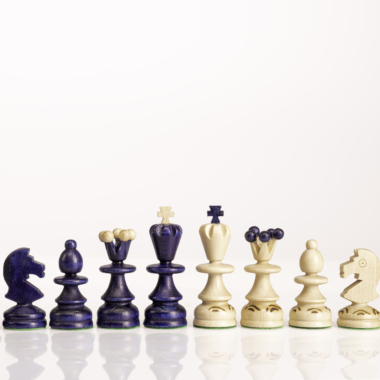 Édition de luxe avec jeu d'échecs en bois bien rangé - Jeu d'Échecs Luxe Pearl Insert Bleu sur Le Palais Des Echecs