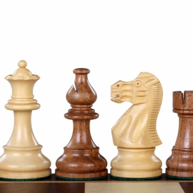 Jeu d'échecs Staunton en acacia, mettant en avant les pièces élégantes - Le Palais Des Echecs