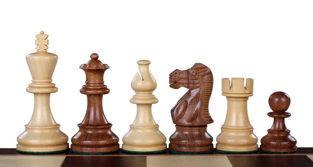 Mix de pièces en buis et acacia pour un jeu d'échecs classique - Le Palais Des Echecs