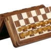 Jeu d'échecs magnétique en bois massif, vue de dessus élégante - Le Palais Des Echecs
