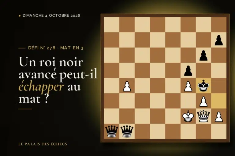 Position du défi d’échecs n° 278 : Les Blancs jouent et matent en 3