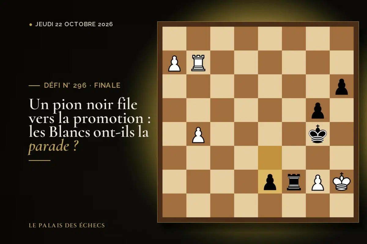 Position du défi d’échecs n° 296 : Les Blancs jouent et gagnent