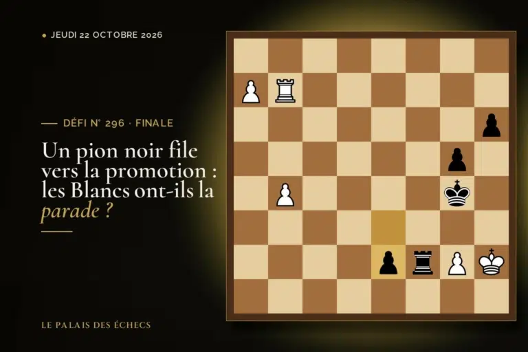 Position du défi d’échecs n° 296 : Les Blancs jouent et gagnent