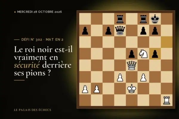 Position du défi d’échecs n° 302 : Les Blancs jouent et matent en 2